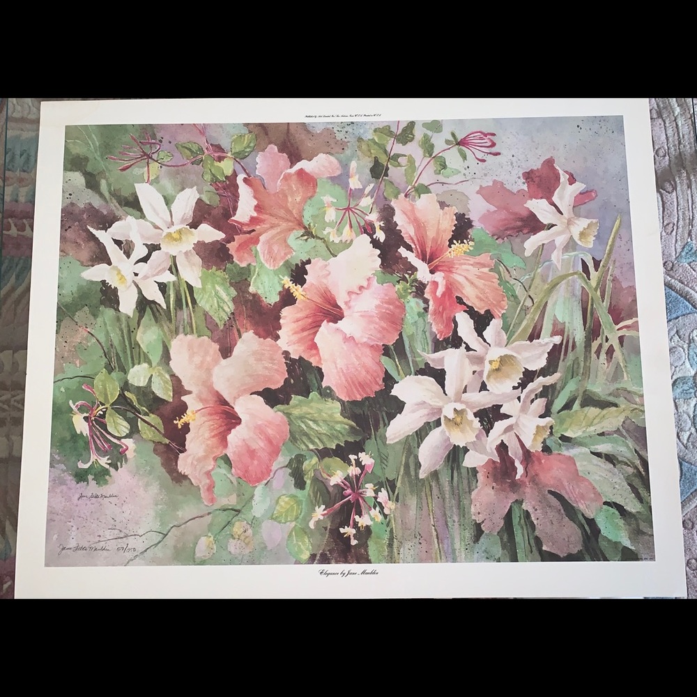 Fine Art Lithograph : "Elegance" by Jane Mauldin | Signed Limited Edition 57/250